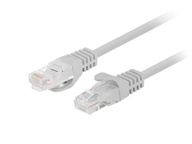 Patch cord Cat.6 UTP 0,25 m gri, Fluke Passed — miniatură