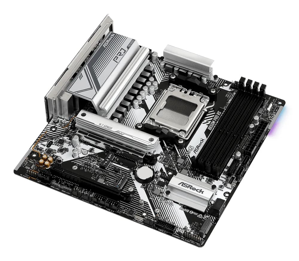 Placa de baza ASROCK B650M PRO RS AM5 mATX 4x DDR5 2.5G LAN "B650M PRO RS" — miniatură