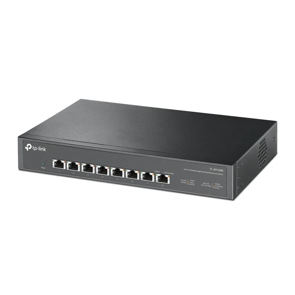 SWITCH TP-LINK 8 porturi 10G carcasa metalica "TL-SX1008" — miniatură