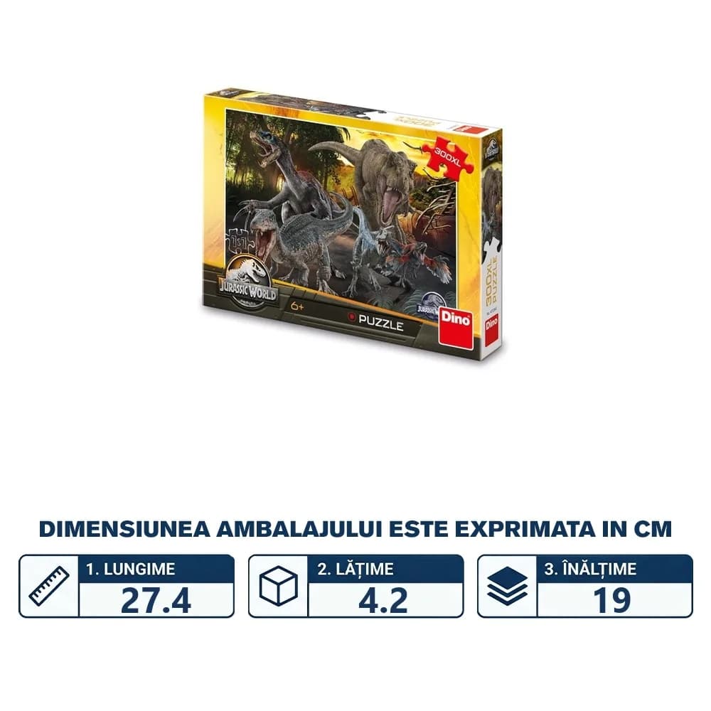 Puzzle 300 piese, Jurasic World - DINO TOYS — miniatură
