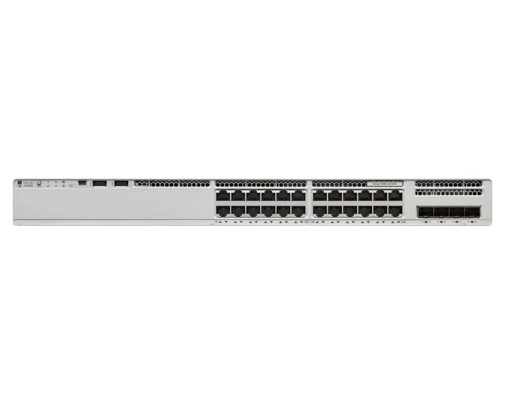 SWITCH PoE CISCO, "Catalyst 9200L-24P"port Gigabit x 24, managed, rackabil, carcasa metalica, "C9200L-24P-4G-E"