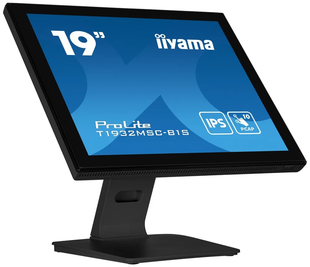 IIYAMA Monitor LED T1932MSC-B1S 19"" 10pt IPS TOUCH 1280 x 1024 14ms 250 cd/m2 projective capacitive IP54 VGA HDMI DP "T1932MSC-B1S"