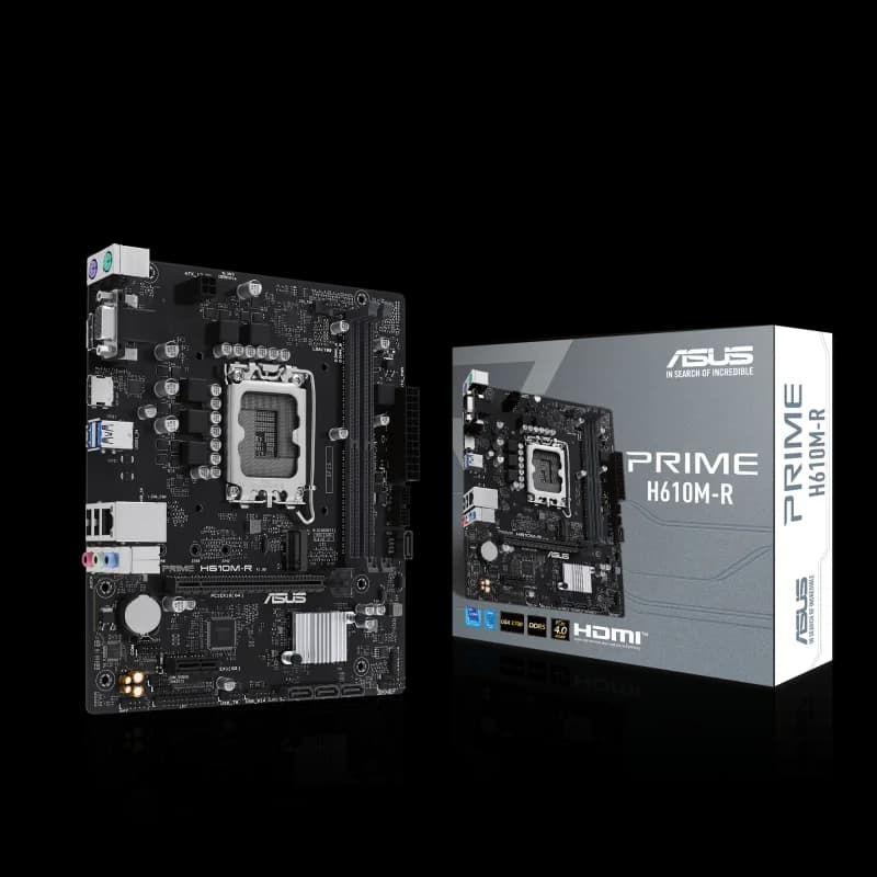 Placa de baza ASUS PRIME H610M-R-SI, Socket 1700, DDR5, Micro-ATX