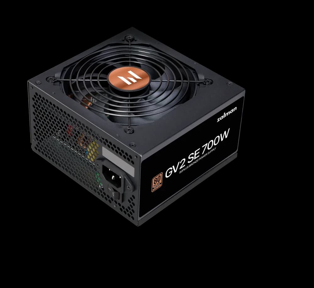 SURSA Zalman "ZM700", 700W, certificare 80Plus Bronze, non-modular, fan 120mm, negru, "ZM700-GV2SE" — miniatură