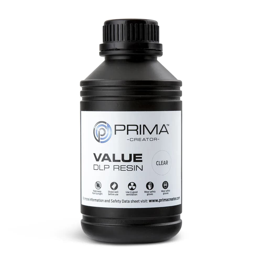 Rășină 3D PrimaCreator Value UV / DLP – 500 g – Clear — miniatură