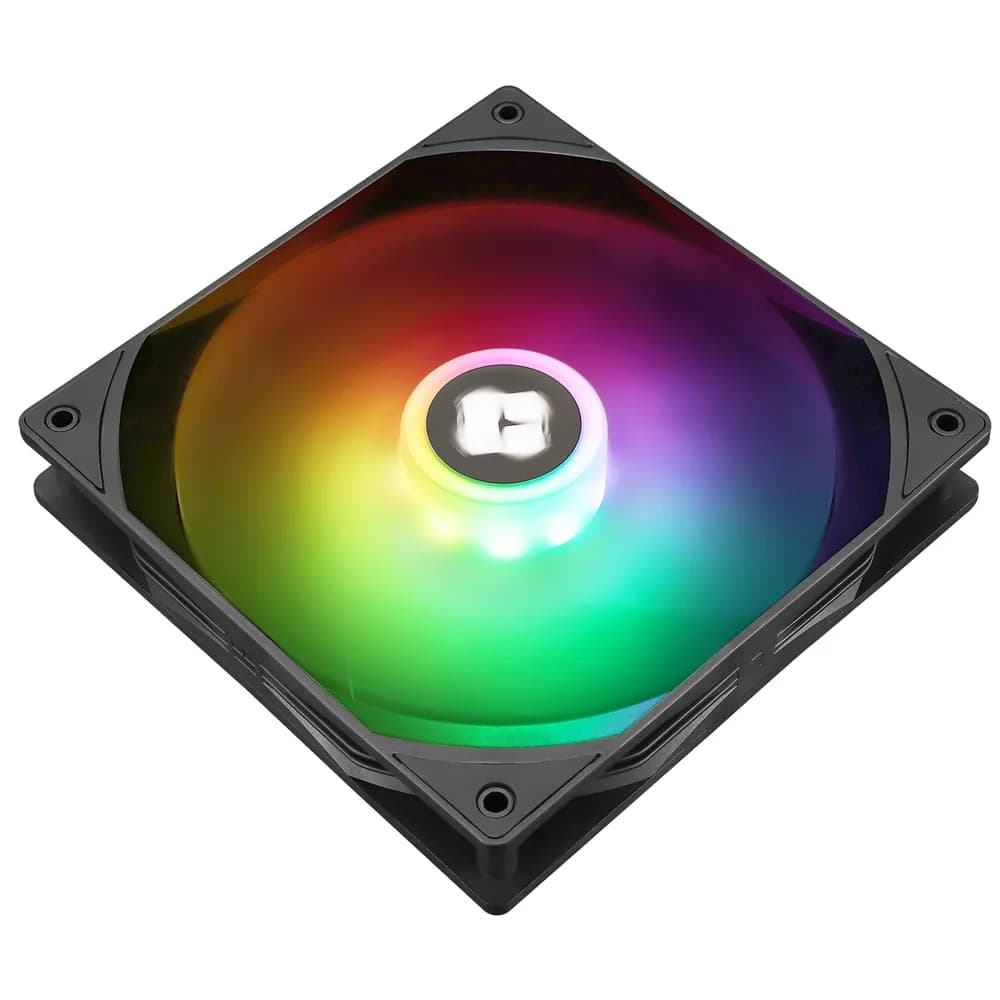 Ventilator Thermalright, 140mm, 1500 RPM, S-FDB Bearing, 75.8 cfm, LED ARGB, 4pin PWM, negru, "TL-C14C-S" — miniatură