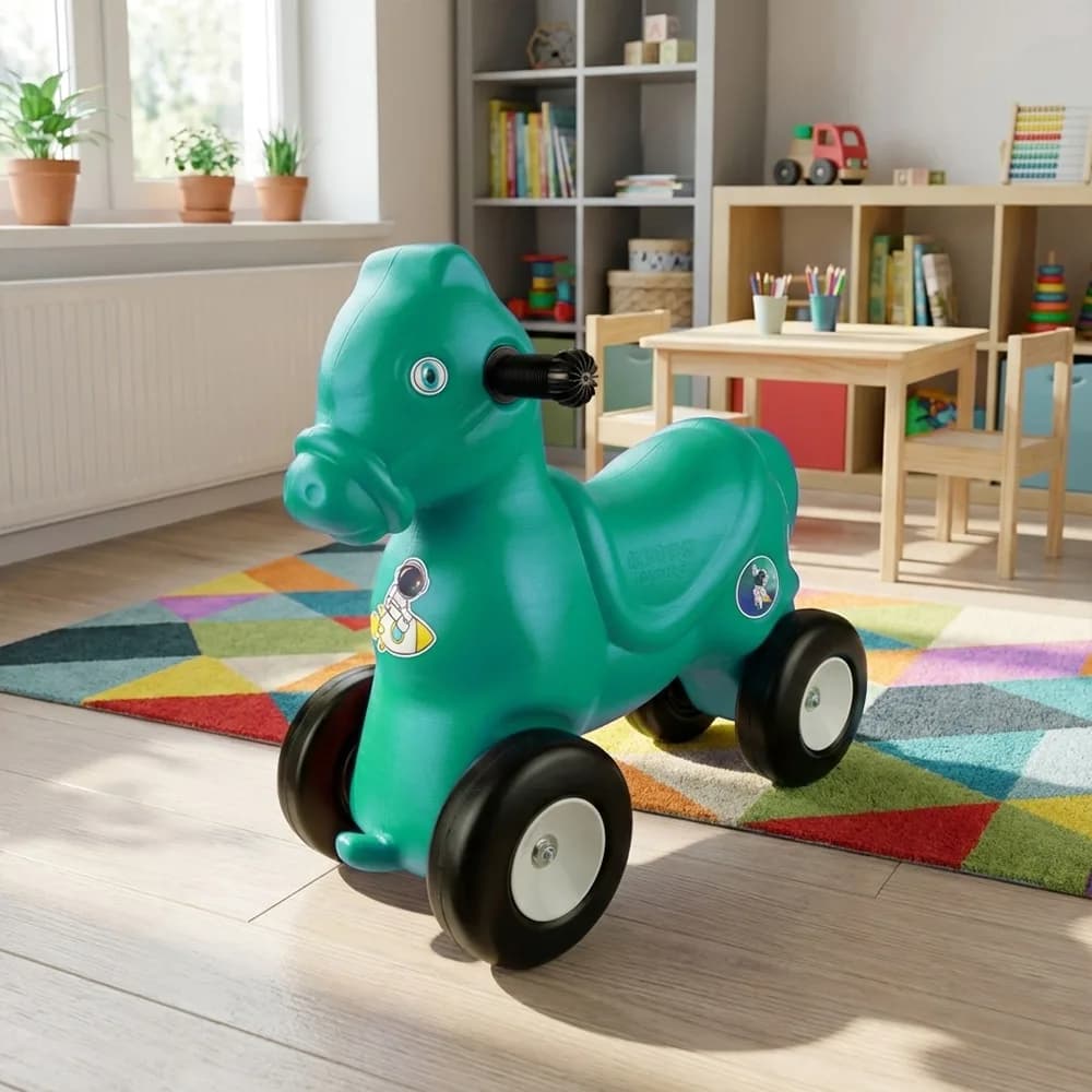 Calut cu roti, turcoaz - ROBENTOYS — miniatură