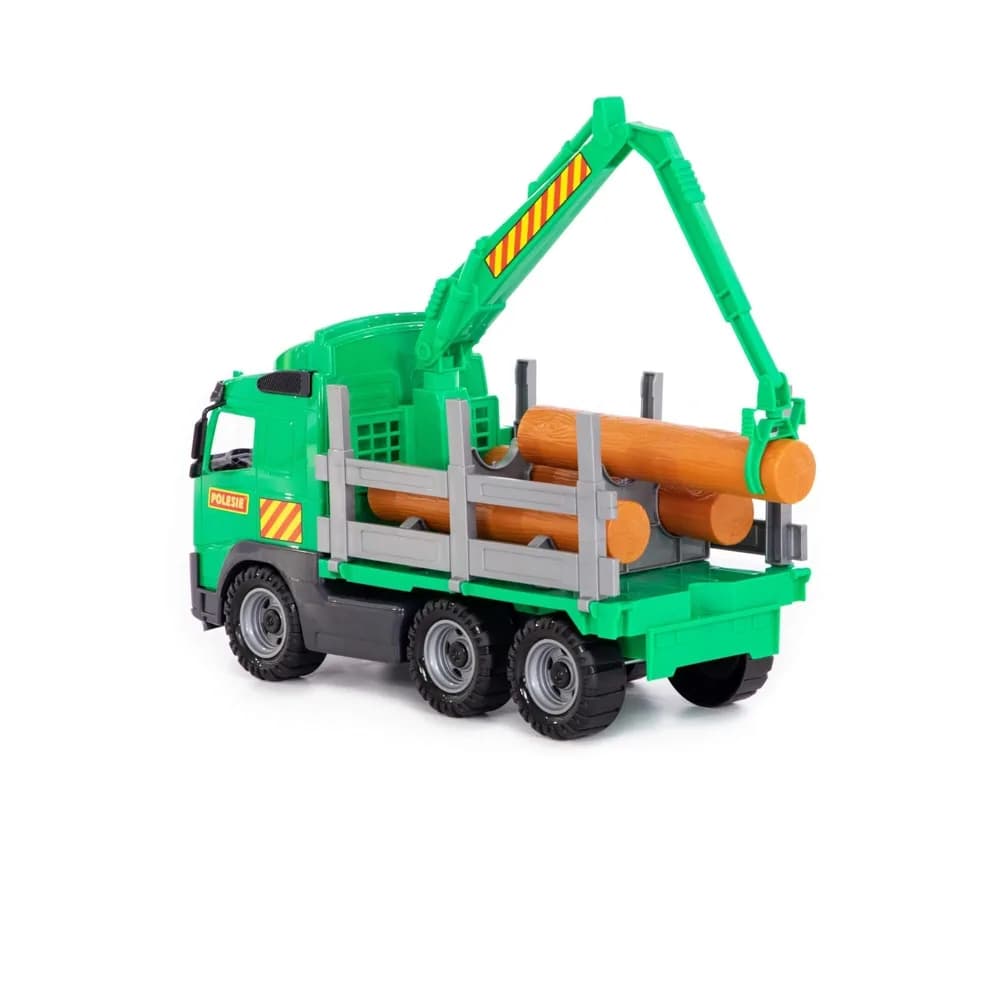 Camion cu lemne - Volvo PowerTruck, 45x19x25 cm, Wader — miniatură