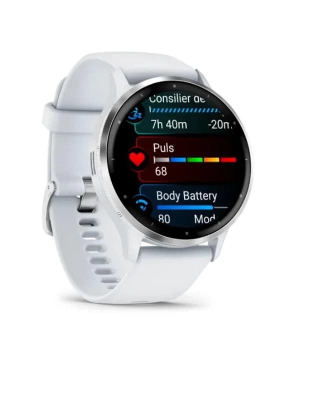 Ceas Garmin Venu 3 Silver/Whitestone — miniatură