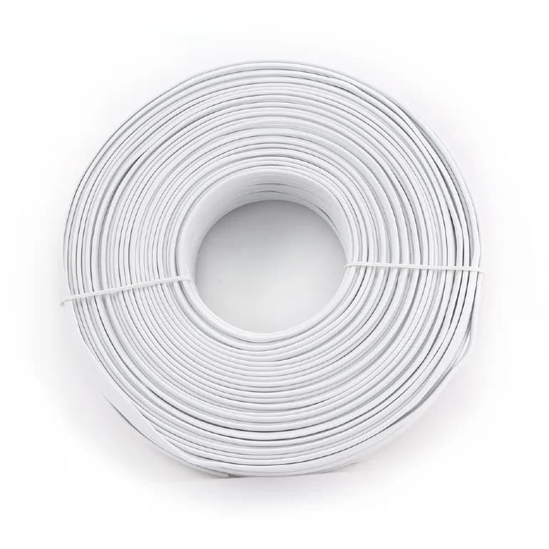 ROLA CABLU telefonic GEMBIRD, 100m, Litat, 4 fire, flat, white, "TC1000S-100M"