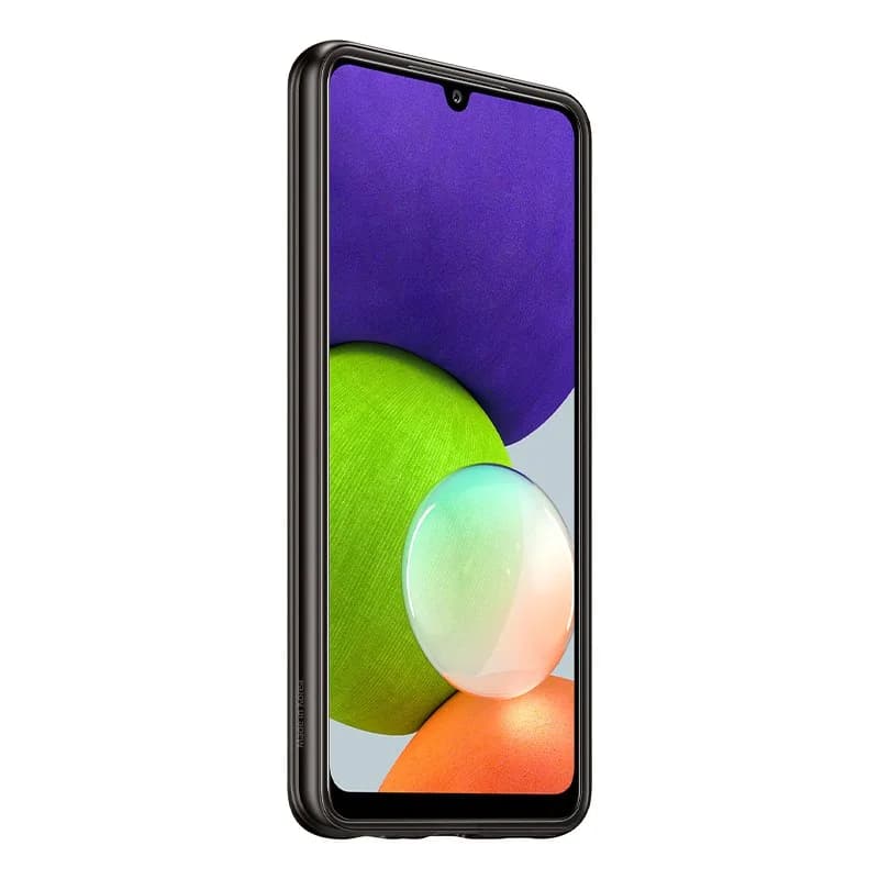 HUSA Smartphone Samsung, pt Galaxy A22, tip back cover (protectie spate), TPU, ultrasubtire, negru, "EF-QA225TBEGEU" — miniatură