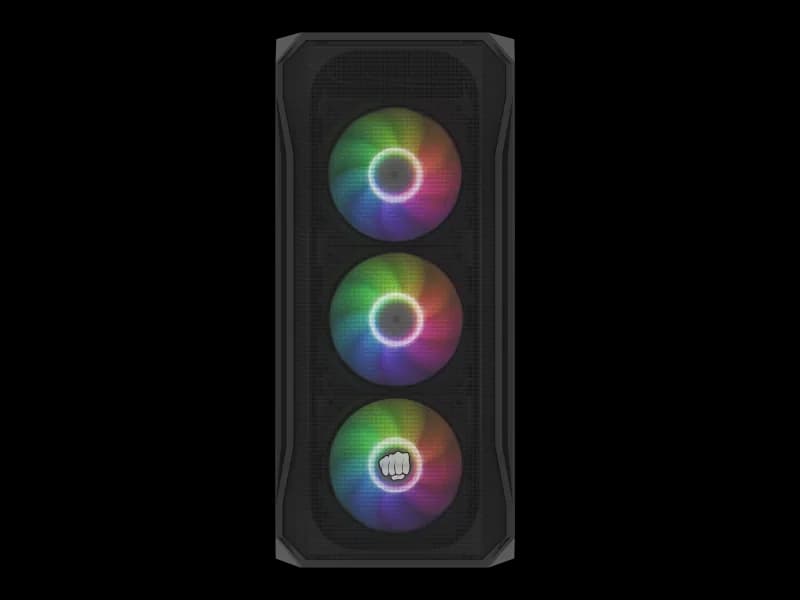 Carcasa FURY Shobo SH4F, RGB, Mid Tower, Black