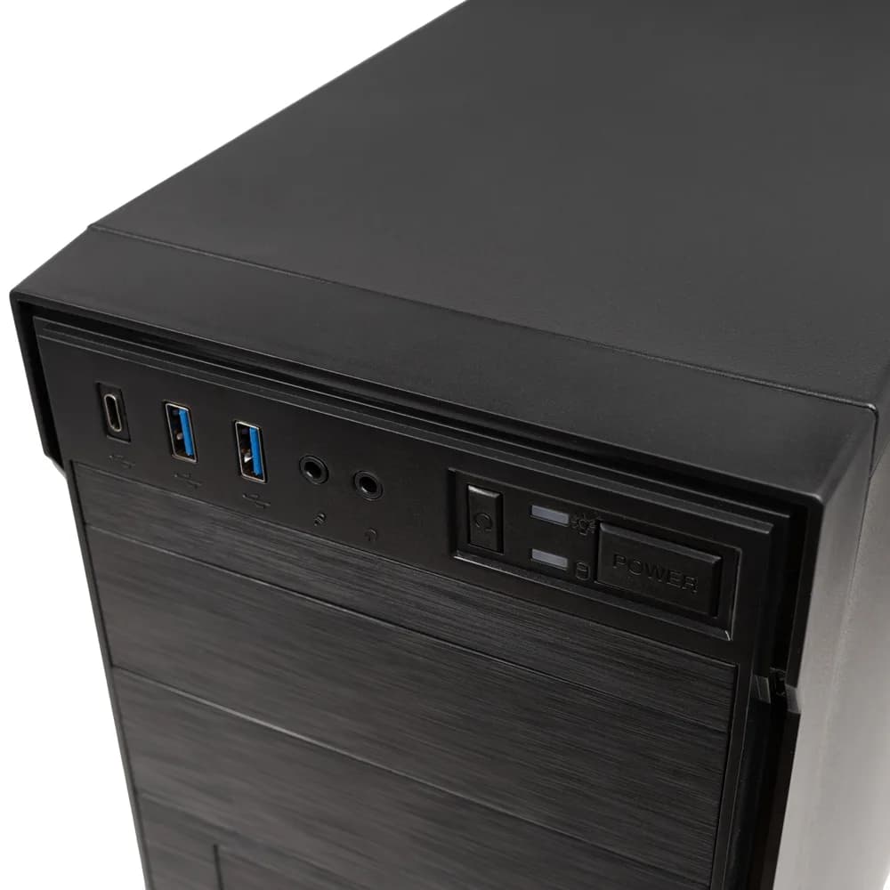 CARCASA SPACER - office, Middle Tower, ATX, "APOLLO", fara sursa, USB 3.0 x 2, USB Type C x 1, HD Audio, black, "SPCS-OC-APOLLO" — miniatură