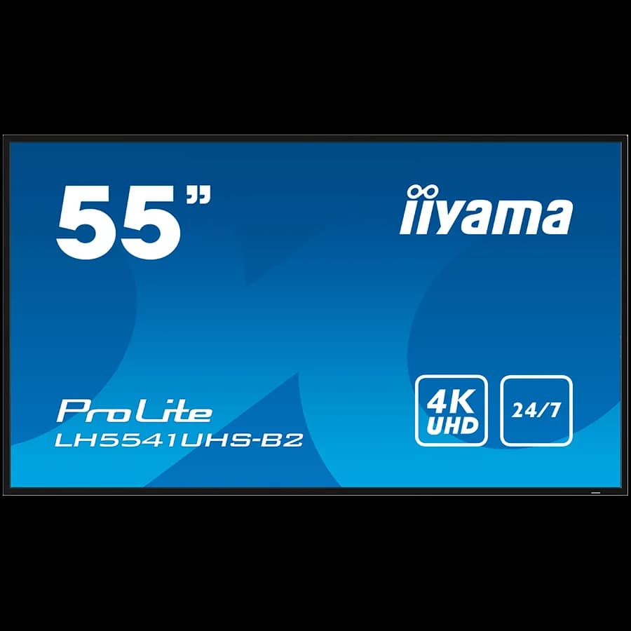55IN 3840X2160 4K UHD IPS 1 HAZ/VGA HDMI 500CD/QM MEDIA PLAY USB "LH5541UHS-B2"
