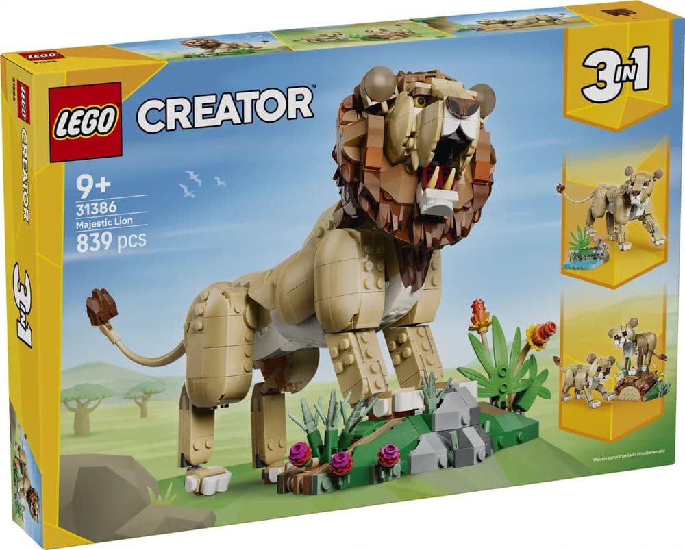 ANIMALE SALBATICE:LEU MAIESTUOS LEGO31386 — miniatură