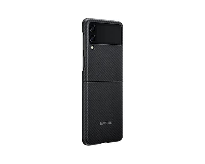 HUSA Smartphone Samsung, pt Galaxy Z Flip3, tip back cover (protectie spate), policarbonat, ultrasubtire, negru, "EF-XF711SBEGWW" — miniatură