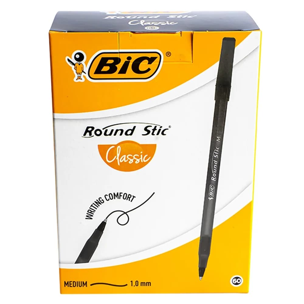 Pix Round Stic negru 60/cutie - BIC — miniatură