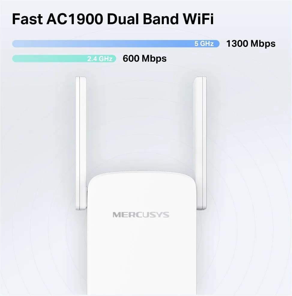 Range Extender Mercusys AC1900 ME50G, Dual-band, WI-FI — miniatură