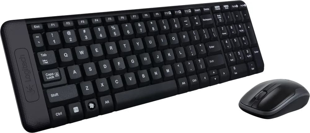 KIT wireless LOGITECH, tastatura wireless "K220" + mouse wireless 3 butoane "M150", black, "MK220" "920-003168" — miniatură