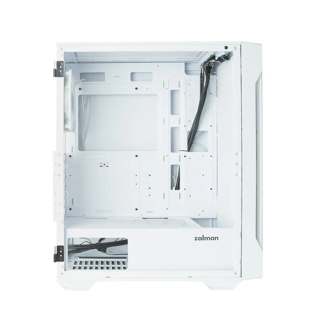 CARCASA Zalman "i3 Neo", middle tower, gaming, fara sursa, suporta 8xfan, 4xfan inclus, USB 3.1 gen1 x 2, USB 2.0x1, audio+mic, 7 sloturi expansiune, alb, "i3 NEO ARGB White" — miniatură