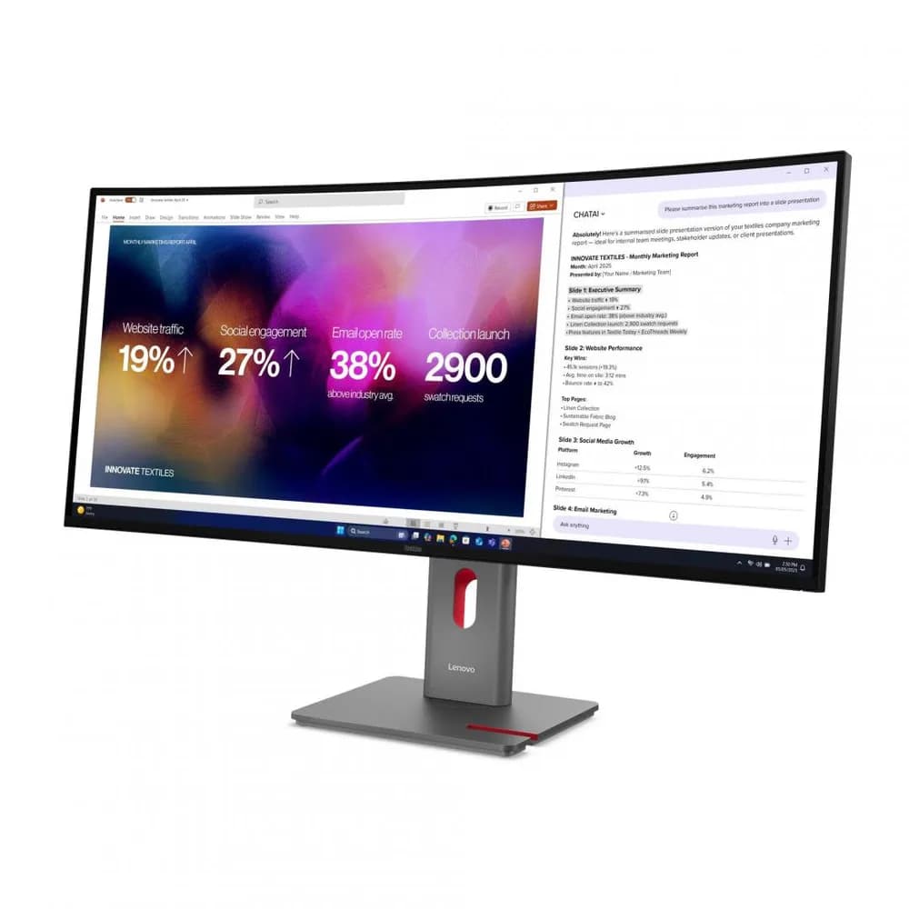 Monitor Commercial Lenovo ThinkVision P40WD-40, 39.7", 5120 x 2160 pixeli, Black — miniatură