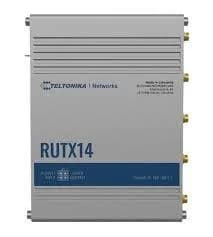 ROUTER LTE Teltonika "RUTX14", 1 x WAN port 10/100/1000 Mbps, 4 x LAN port 10/100/1000 Mbps, Wi-Fi 802.11b/g/n/ac, 1 x SFP, 2 x 4G (LTE) Cat 6 viteza max. 300 Mbps, 3G 42 Mbps, 2G 236.8 kbps "RUTX14000000"