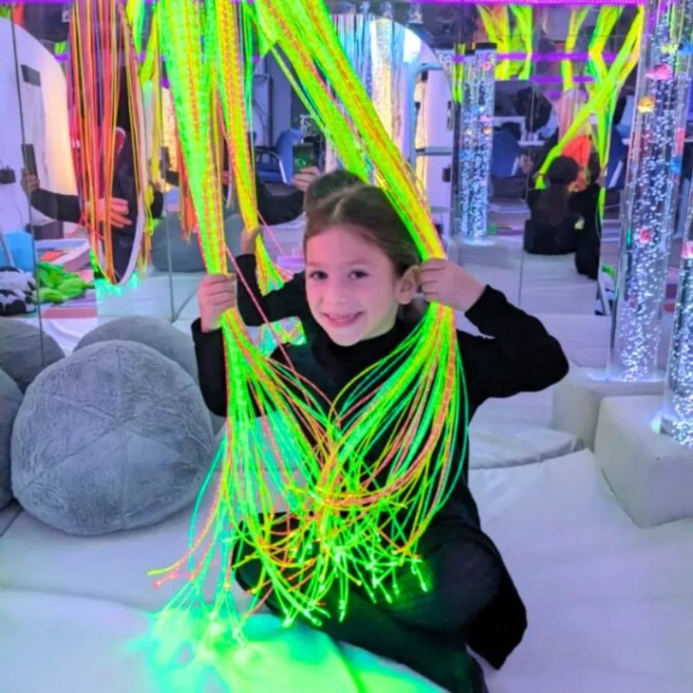Baghetă cu fibră optică cu fire colorate UV — miniatură