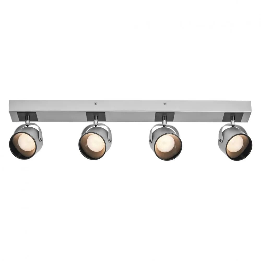 Spot LED cvadruplu ajustabil Ledvance DECOR JUPITER, 22W, 2000 lm, lumina calda (3000K), IP20, 700mm, Argintiu, clasa energetica F — miniatură
