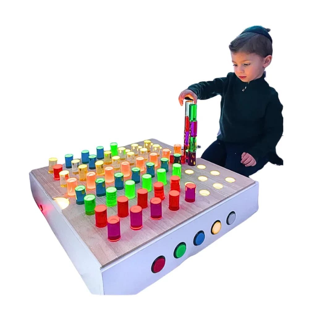 PANOU DE MASĂ CU BAGHETE COLORATE — miniatură