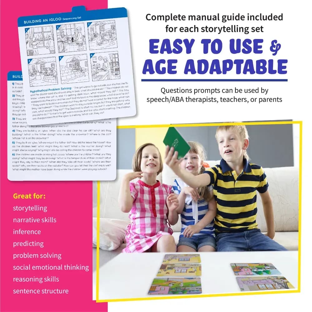 Cartonașe Spark de Secvențiere și Povestire pentru Logopedie – Set 2 — miniatură