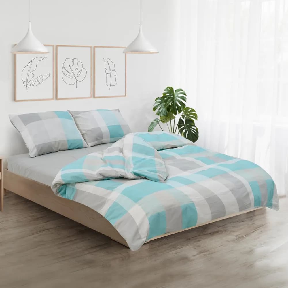 Set de pat king size bumbac,92gsm,Square — miniatură