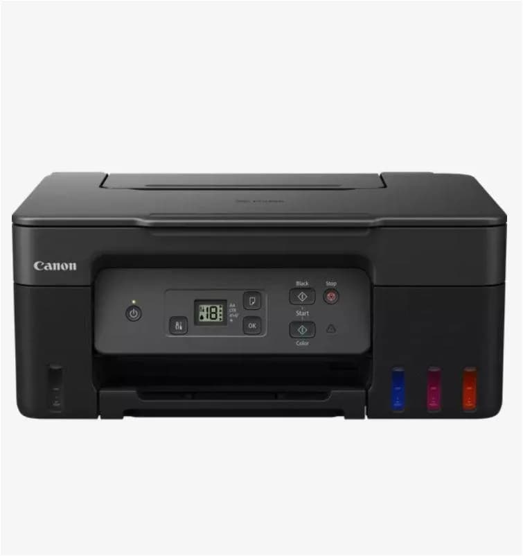 "Multifunctional inkjet color CISS Canon PIXMA G2470, dimensiune A4(Printare, Copiere, Scanare), viteza imprimare 11ipm alb-negru, 6ipm color,rezolutie printare 4800x1200 dpi, imprimare fara margini, alimentarehartie 100 coli, scanner CIS rezolutie 600x1200 dpi, copiere multipla 99copii, Zoom 25 — miniatură