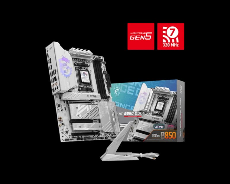 Placa de baza MSI MPG B850 EDGE TI WIFI, Socket AM5, DDR5, ATX