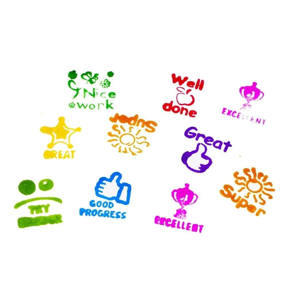 Accesorii craft, Stampilute patrate, 9 buc/set - S-COOL — miniatură