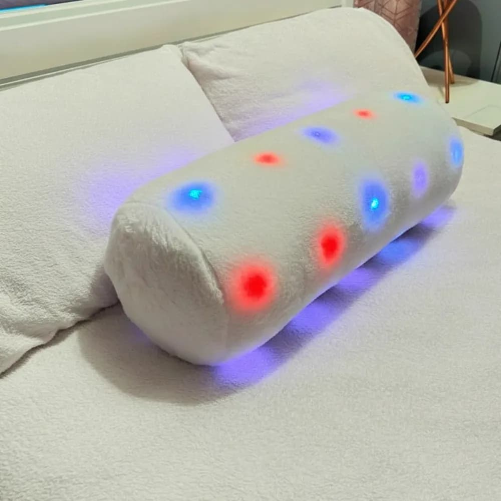 Pernă Cilindrică LED – Alb — miniatură
