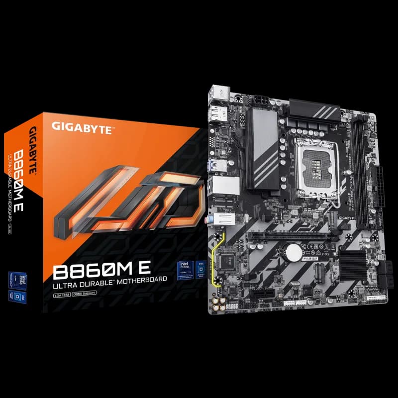 Placa de baza Gigabyte B860M E, Socket 1851, DDR5, Micro-ATX