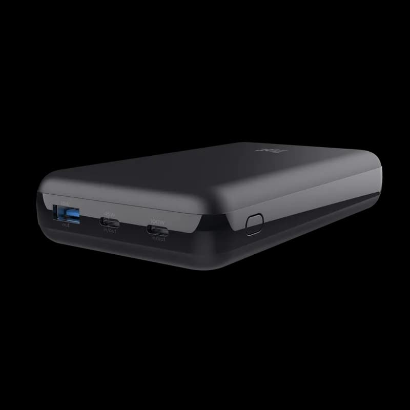 Baterie externa pentru laptop Trust Laro, 100W, interval voltaj 5 V - 20 V, negru — miniatură