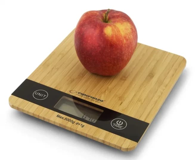 Cantar de bucatarie Esperanza Bamboo EKS005 max. 5kg Maro "EKS005" — miniatură