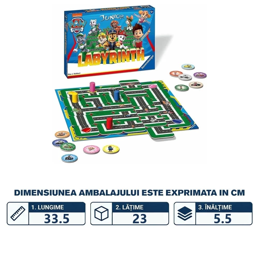 Labyrinth Paw Patrol Junior, 4+ ani - RAVENSBURGER — miniatură