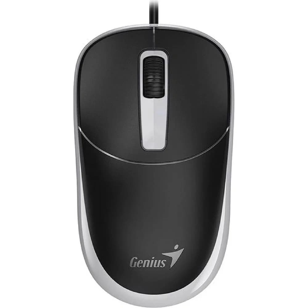 MOUSE Genius "DX-123”, PC sau NB, cu fir, USB, optic, butoane/scroll 3/1, gri, "31010033404"