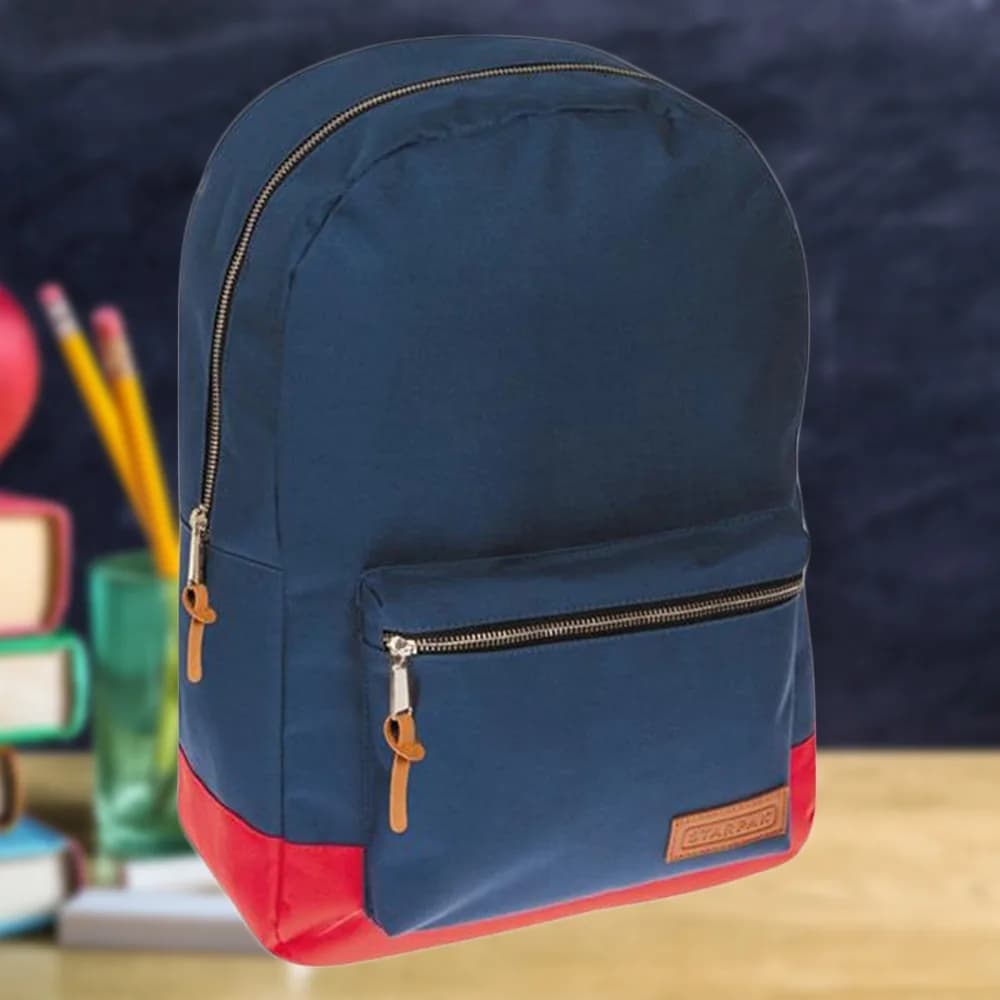 Ghiozdan BV3 Blue&Red, 45x30x14cm - STARPAK — miniatură