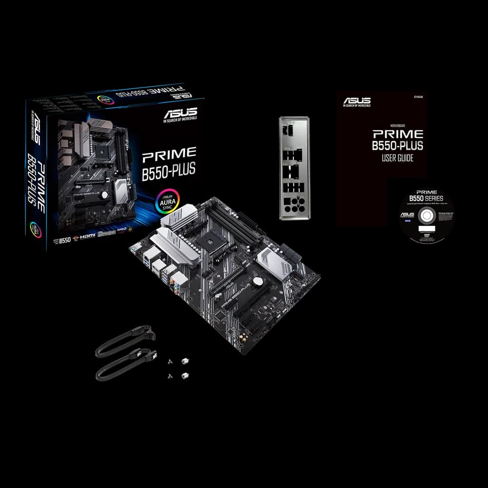 Placa de baza ASUS PRIME B550-PLUS, Socket AM4, DDR4, ATX — miniatură
