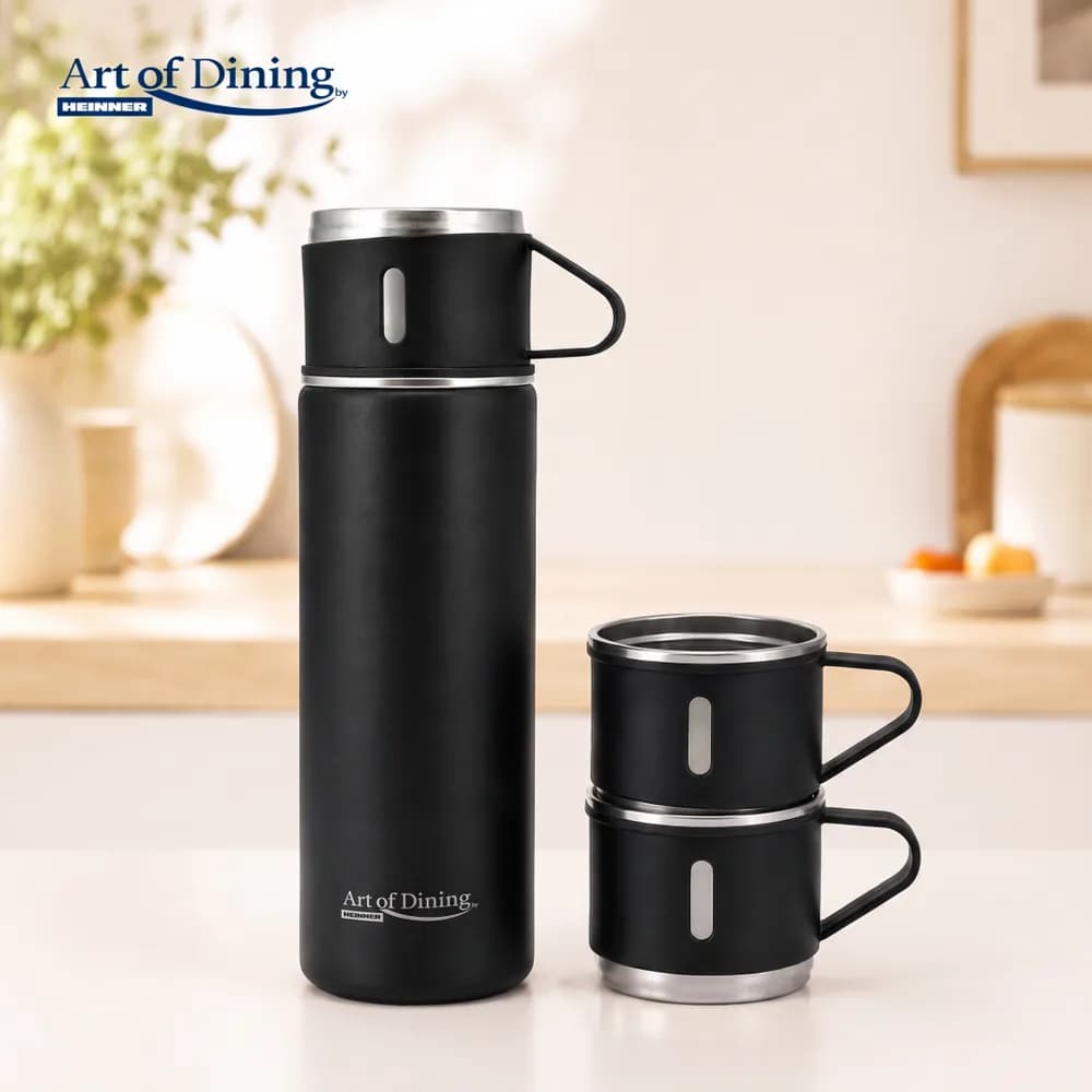SET TERMOS QUATTRO SIP NEGRU, COOKING BY HEINNER — miniatură