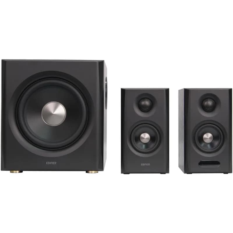 BOXE EDIFIER 2.1, RMS: 150W (2 x 25W, 2 x 15W, 1 x 70W), bluetooth v6.0, telecomanda wireless, volum, bass, treble, Coax/Optical/LineIn/USB-C/HDMI eARC, brown, "S355DB-BR"x