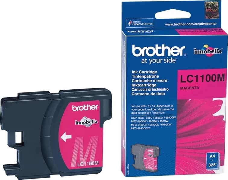 Cartus Cerneala Original Brother Magenta, LC1100HYM, pentru DCP-6690|MFC-5895|MFC-6490|MFC-6890, 750, "LC1100HYM"