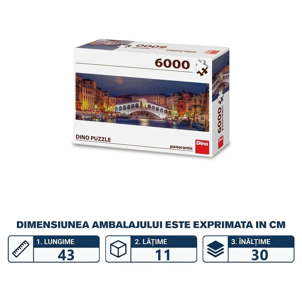 Puzzle 6000 piese, Podul Rialto - DINO TOYS — miniatură