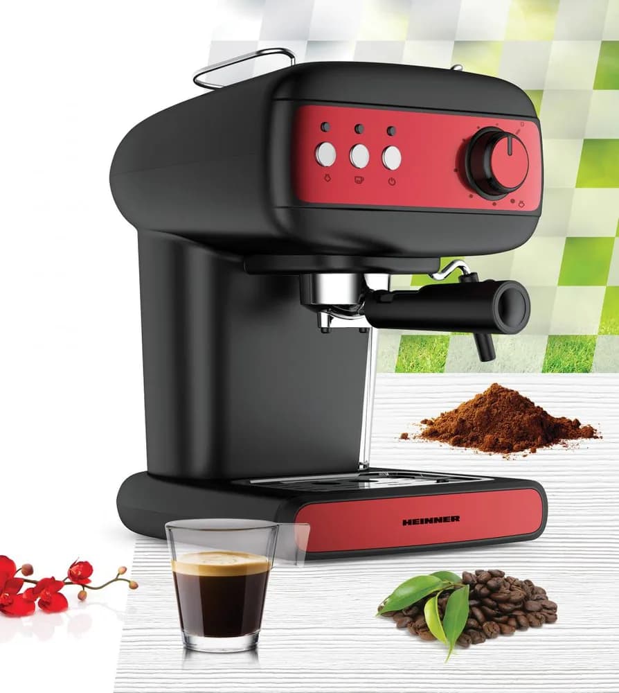 ESPRESSOR HEINNER Red Boquette HEM-1100BKRD — miniatură