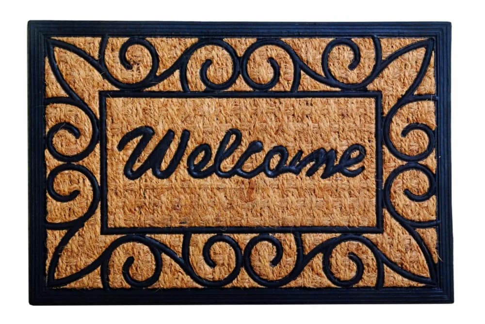 COVORAS INTRARE ANTIDERAPANT 60X40 CM,CAUCIUC+NUCA COCOS,VANORA HOME(mix 5 modele,10 bucati/bax, 2 bucati/model) — miniatură