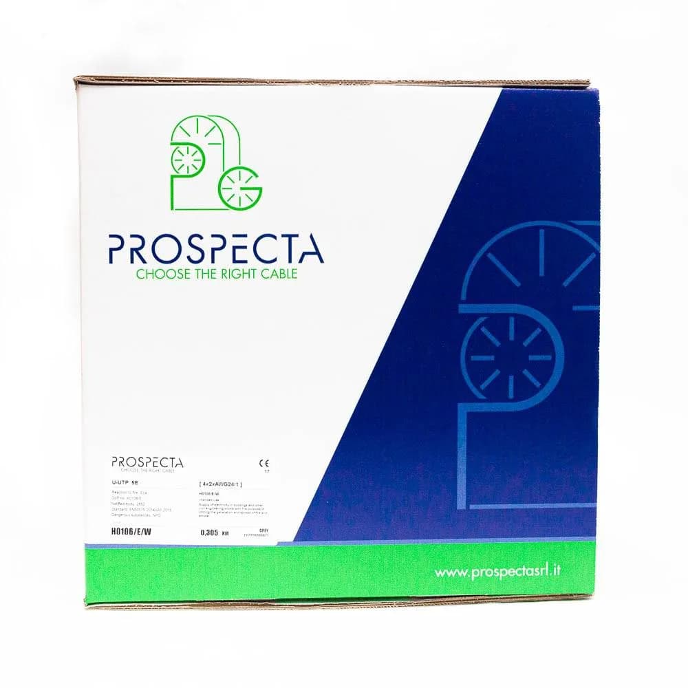 Cablu UTP CAT 5E 4x2xAWG24, cupru 100%, cod: H0106/E/W, pentru retelistica (pana la 100MHz), numar perechi: 4 twisted, diametrul conductorului: 0.51mm, material PVC, culoare gri, diametru exterior 4.7mm, Conductor Loop Resistance Ohm/km: 178, Mutual Capacity C1 pF/m: 49, Velocity Ratio 69%, Voltage — miniatură