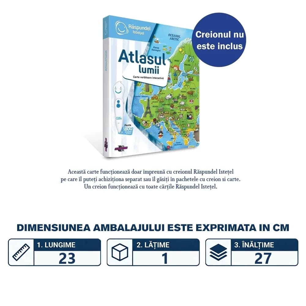 Raspundel Istetel, Carte - Atlasul Lumii, ALBI - BLACKFIRE — miniatură